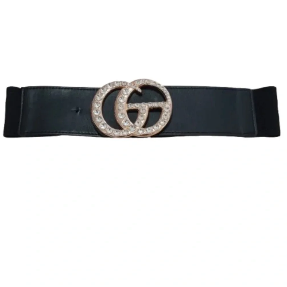 Fashion Belt Elastic Waistline Cosplay Rhinestone Unknown Origin One Size